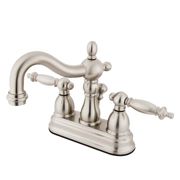 KS1608TL 4" Centerset Bathroom Faucet, Brushed Nickel